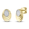 Thumbnail Image 1 of Shy Creation Diamond Oval Earrings 1/15 ct tw 14K Yellow Gold SC22009264RD