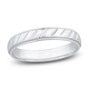 Thumbnail Image 0 of Men's High-Polish Beveled Wedding Band Platinum 3.4mm