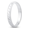 Thumbnail Image 2 of Men's High-Polish Beveled Wedding Band Platinum 3.4mm