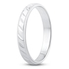 Thumbnail Image 1 of Men's High-Polish Beveled Wedding Band Platinum 3.4mm