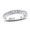 Thumbnail Image 1 of Diamond Contour Wedding Band 1/3 ct tw Round Platinum