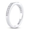Thumbnail Image 3 of Diamond Contour Wedding Band 1/3 ct tw Round Platinum