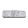 Thumbnail Image 3 of Men's Hammered Beveled Wedding Band 14K White Gold 7mm