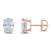 Thumbnail Image 1 of Oval-Cut Lab-Grown Diamond Solitaire Stud Earrings 5 ct tw 14K Rose Gold (F/SI2)