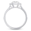 Thumbnail Image 2 of Multi-Diamond Center Engagement Ring 3/4 ct tw 14K White Gold