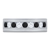 Thumbnail Image 3 of Men's Certified Black & White Diamond Wedding Band 1 ct tw 14K White Gold