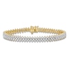 Thumbnail Image 1 of Diamond Three-Row Tennis Bracelet 5 ct tw 14K Yellow Gold 7"