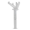 Thumbnail Image 3 of Certified Diamond Engagement Ring Setting 1/4 ct tw 14K White Gold