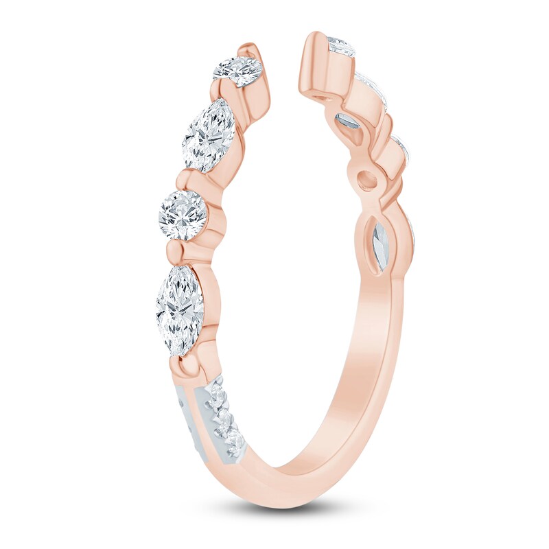 Main Image 2 of Pnina Tornai Marquise & Round-Cut Diamond Cuff Ring 1/2 ct tw 14K Rose Gold