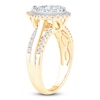 Thumbnail Image 2 of Brilliant Moments Multi-Diamond Pear Halo Engagement Ring 1 ct tw 14K Yellow Gold