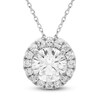 Thumbnail Image 1 of Brilliant Moments Diamond Halo Necklace 2-1/2 ct tw 14K White Gold 18"