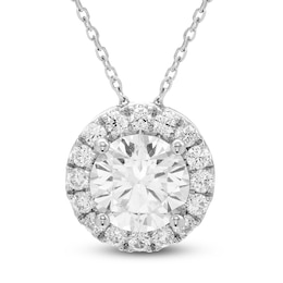 Brilliant Moments Diamond Halo Necklace 2-1/2 ct tw 14K White Gold 18"