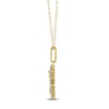 Thumbnail Image 3 of Diamond Zodiac Virgo Medallion Necklace 1/3 ct tw 10K Yellow Gold 18"
