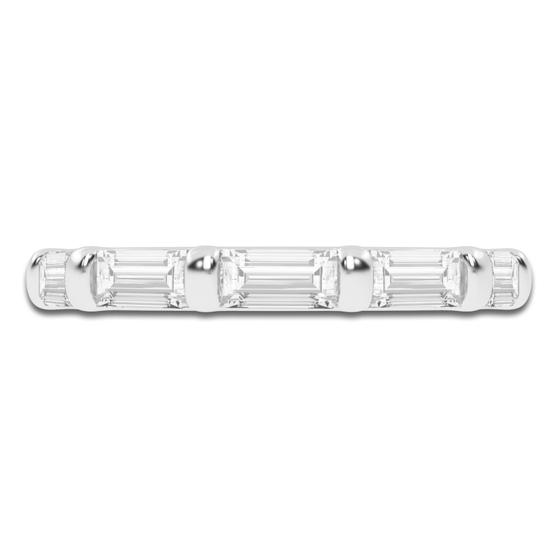 Main Image 3 of Certified Baguette-Cut Created By Jared Studio Lab-Grown Diamond Five-Stone Anniversary Ring 1 ct tw 14K White Gold