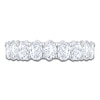 Thumbnail Image 3 of Certified Oval-Cut Diamond Anniversary Ring 1-3/4 ct tw 18K White Gold