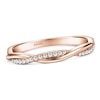 Thumbnail Image 1 of Kirk Kara Diamond Twist Wedding Band 1/6 ct tw 18K Rose Gold
