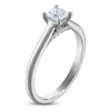 Thumbnail Image 2 of Princess-Cut Lab-Grown Diamond Solitaire Plus Engagement Ring 1/2 ct tw Platinum (VS2/F)