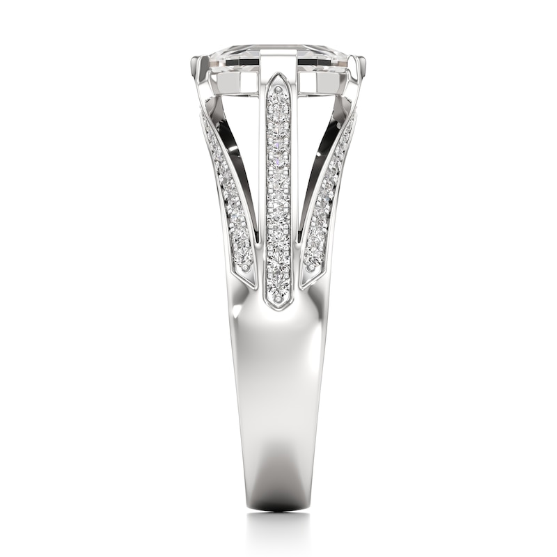 Main Image 3 of J'Lure Lab-Grown Diamond Hexagon Portrait-Cut Engagement Ring 1-3/8 ct tw 18K White Gold