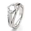 Thumbnail Image 4 of J'Lure Lab-Grown Diamond Hexagon Portrait-Cut Engagement Ring 1-3/8 ct tw 18K White Gold