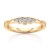 Thumbnail Image 1 of J'Lure Lab-Grown Diamond Scalloped Wedding Band 1/8 ct tw 18K Yellow Gold
