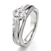Thumbnail Image 4 of J'Lure Lab-Grown Diamond Octagon Step-Cut Engagement Ring 1-3/8 ct tw 18K White Gold
