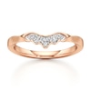Thumbnail Image 1 of J'Lure Lab-Grown Diamond Scalloped Wedding Band 1/6 ct tw 18K Rose Gold