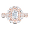 Thumbnail Image 3 of Pnina Tornai Emerald-Cut Diamond Halo Engagement Ring 1-1/2 ct tw 14K Rose Gold