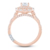 Thumbnail Image 4 of Pnina Tornai Emerald-Cut Diamond Halo Engagement Ring 1-1/2 ct tw 14K Rose Gold