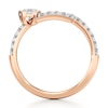 Thumbnail Image 2 of J'Lure Pentagon Brilliant-Cut Lab-Grown Diamond Contour Wedding Band 1/2 ct tw 18K Rose Gold