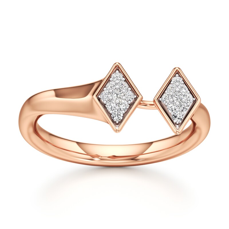 Main Image 1 of J'Lure Lab-Grown Diamond Wedding Band 1/8 ct tw 18K Rose Gold