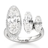 Thumbnail Image 1 of J'Lure Moval Old-Cut Lab-Created Diamond Engagement Ring 3-3/4 ct tw 18K White Gold
