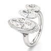 Thumbnail Image 4 of J'Lure Moval Old-Cut Lab-Created Diamond Engagement Ring 3-3/4 ct tw 18K White Gold