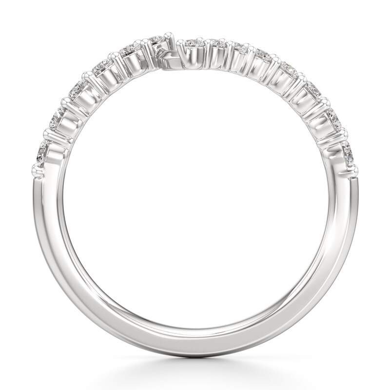Main Image 2 of J'Lure Lab-Grown Diamond Contour Wedding Band 3/8 ct tw 18K White Gold