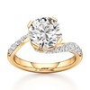 Thumbnail Image 1 of J'Lure Octagon Brilliant-Cut Lab-Grown Diamond Bypass Engagement Ring 3-1/2 ct tw 18K Yellow Gold