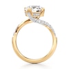Thumbnail Image 2 of J'Lure Octagon Brilliant-Cut Lab-Grown Diamond Bypass Engagement Ring 3-1/2 ct tw 18K Yellow Gold