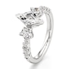 Thumbnail Image 4 of J'Lure Lozenge Step-Cut Lab-Created Diamond Engagement Ring 2 ct tw 18K White Gold