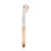 Thumbnail Image 3 of J'Lure Lab-Grown Diamond Angled Contour Wedding Band 1/6 ct tw 18K Rose Gold