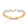 Thumbnail Image 1 of J'Lure Lab-Grown Diamond Angled Contour Wedding Band 1/6 ct tw 18K Yellow Gold