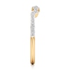 Thumbnail Image 3 of J'Lure Lab-Grown Diamond Angled Contour Wedding Band 1/6 ct tw 18K Yellow Gold