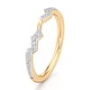 Thumbnail Image 4 of J'Lure Lab-Grown Diamond Angled Contour Wedding Band 1/6 ct tw 18K Yellow Gold