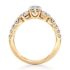 Thumbnail Image 2 of J'Lure Oval Step-Cut Lab-Grown Diamond Engagement Ring 2 ct tw 18K Yellow Gold