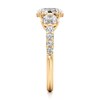 Thumbnail Image 3 of J'Lure Oval Step-Cut Lab-Grown Diamond Engagement Ring 2 ct tw 18K Yellow Gold