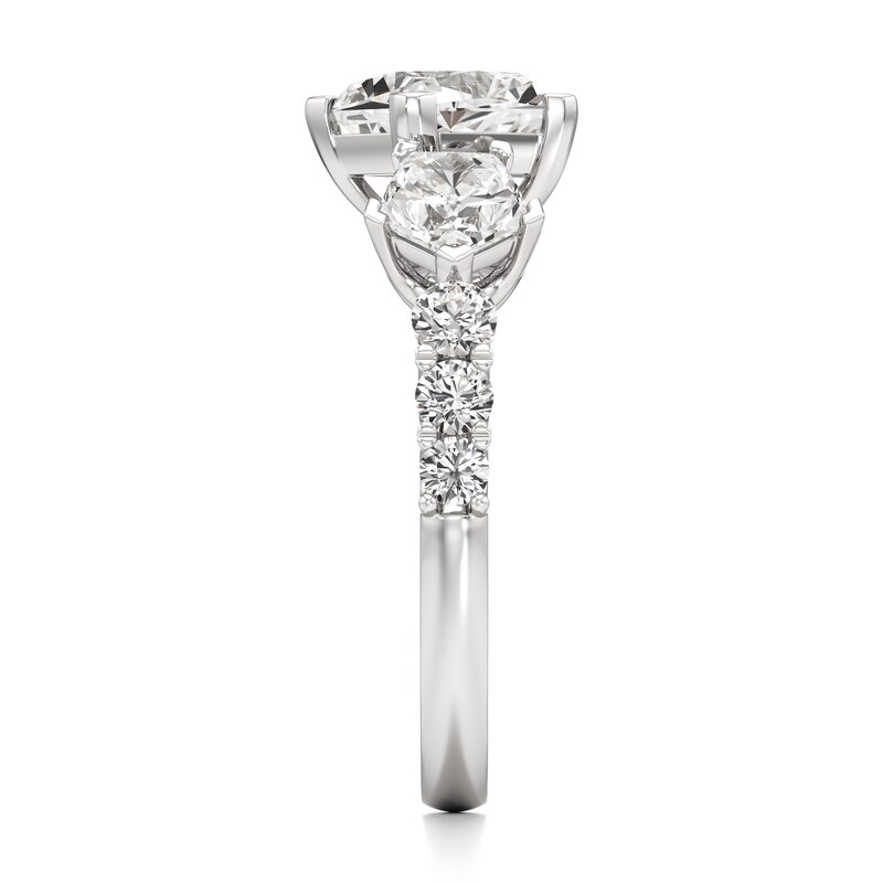 Main Image 3 of J'Lure Pentagon Brilliant-Cut Lab-Grown Diamond Engagement Ring 3-1/2 ct tw 18K White Gold