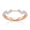 Thumbnail Image 1 of J'Lure Lab-Grown Diamond Angled Contour Wedding Band 1/4 ct tw 18K Rose Gold