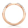 Thumbnail Image 2 of J'Lure Lab-Grown Diamond Angled Contour Wedding Band 1/4 ct tw 18K Rose Gold