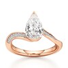 Thumbnail Image 1 of J'Lure Pear Step-Cut Lab-Grown Diamond Bypass Engagement Ring 2-1/6 ct tw 18K Rose Gold