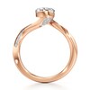 Thumbnail Image 2 of J'Lure Pear Step-Cut Lab-Grown Diamond Bypass Engagement Ring 2-1/6 ct tw 18K Rose Gold