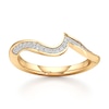 Thumbnail Image 1 of J'Lure Lab-Created Diamond Contour Wedding Band 1/6 ct tw 18K Yellow Gold