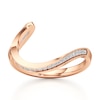 Thumbnail Image 1 of J'Lure Lab-Created Diamond Contour Wedding Band 1/6 ct tw 18K Rose Gold