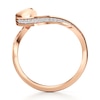 Thumbnail Image 2 of J'Lure Lab-Created Diamond Contour Wedding Band 1/6 ct tw 18K Rose Gold